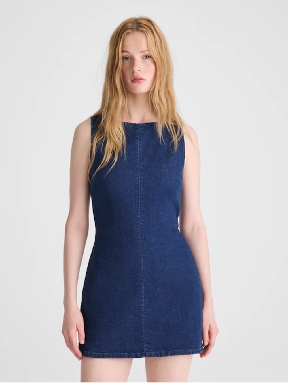 Madewell Denim Boatneck Skort Romper Size 2 NWT